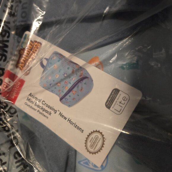 Controller Gear Animal Crossing - Small Backpack Mini Bookbag Travel Bag. Blue - Picture 6 of 6